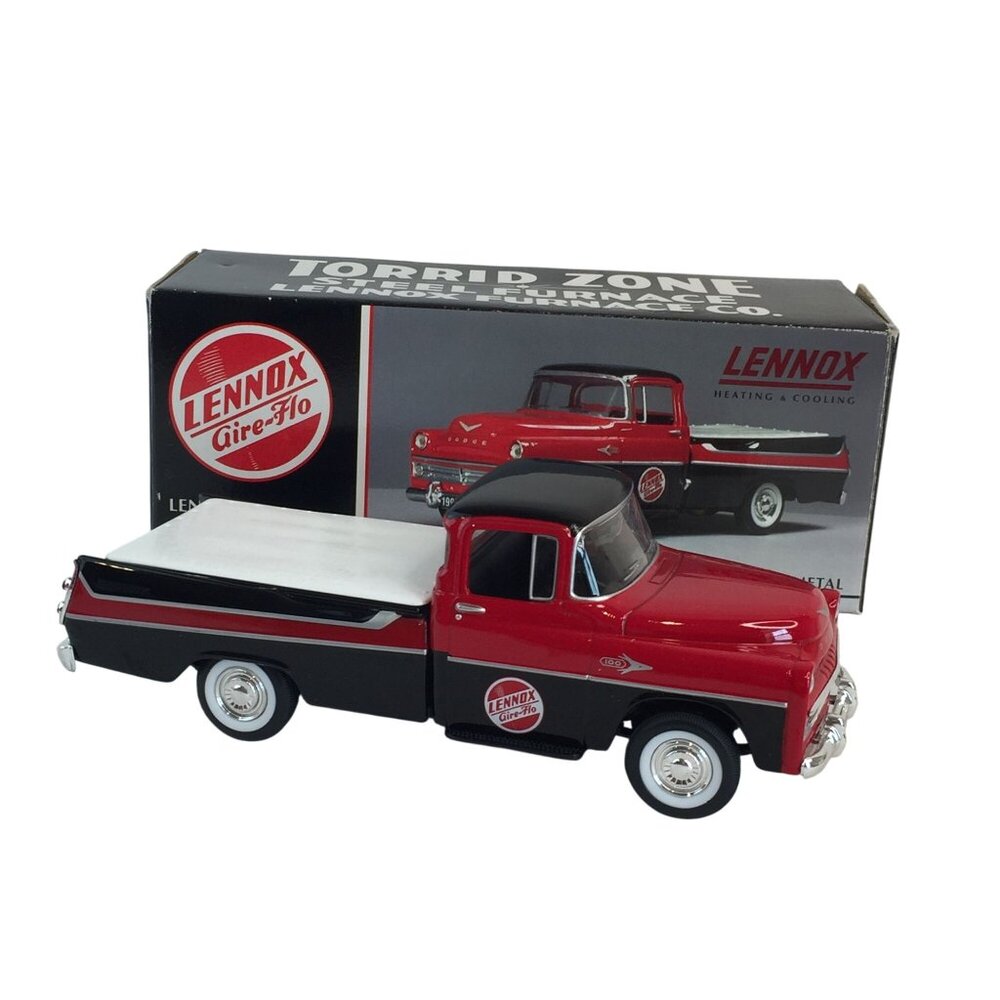 Lennox 1957 Dodge D100 Sweptside Pickup Truck Locking Coin Bank w/Box
